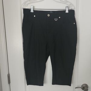 Simon Chang Black Women's Bermuda Shorts